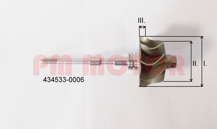 Hřídel pro turbodmychadlo Renault Scenic II 1.9 dCi 8200369581 , 708639-5010S 88KW 