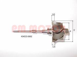 Hřídel pro turbodmychadlo Volkswagen Bora 1.9 TDI 038253019C , 713672-5006S 66KW