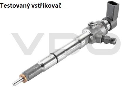 Testovaný vstřikovač VDO 9715135480  A2C59511612