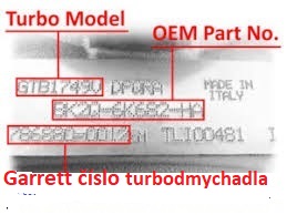 Střed turba Ložiskový uzel 726698-5003S  A6110960899 